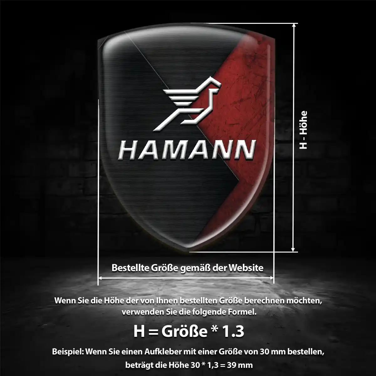 Hamann Silikon Aufkleber Exterieurdesign