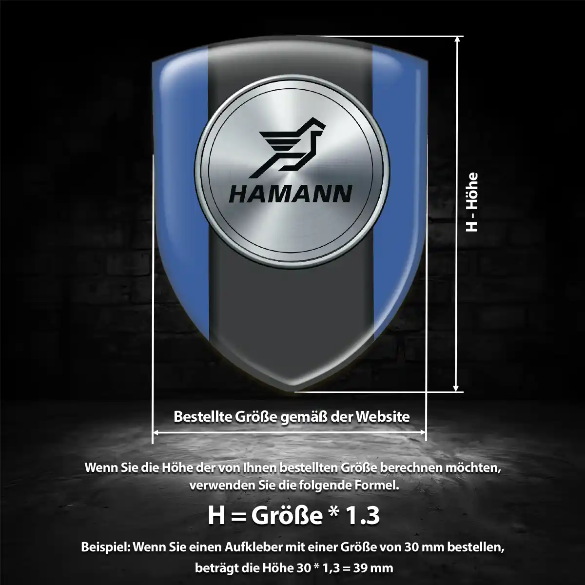 Hamann Silikon Aufkleber Hochwertiges Harz