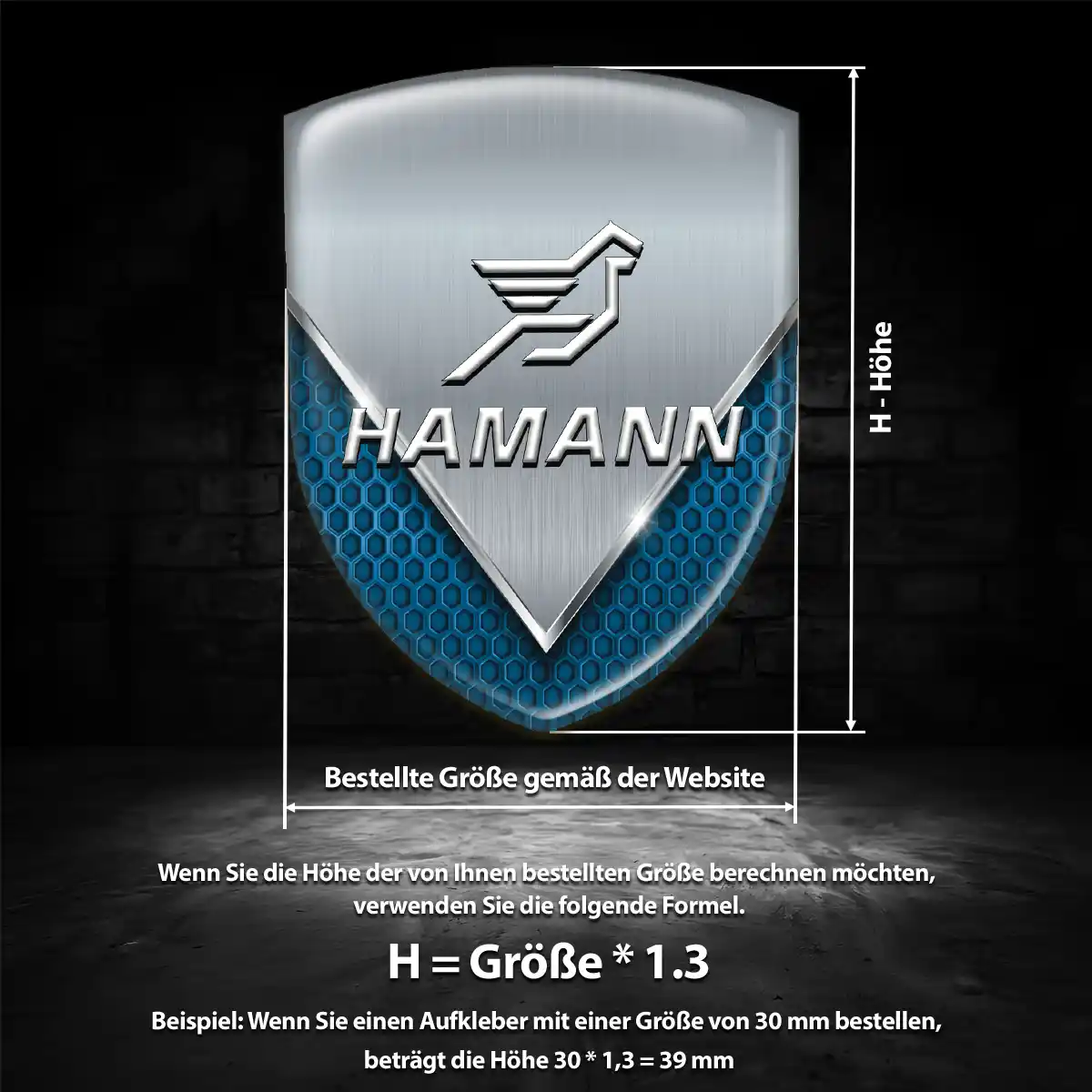 Hamann Silikon Aufkleber Hohe Qualität