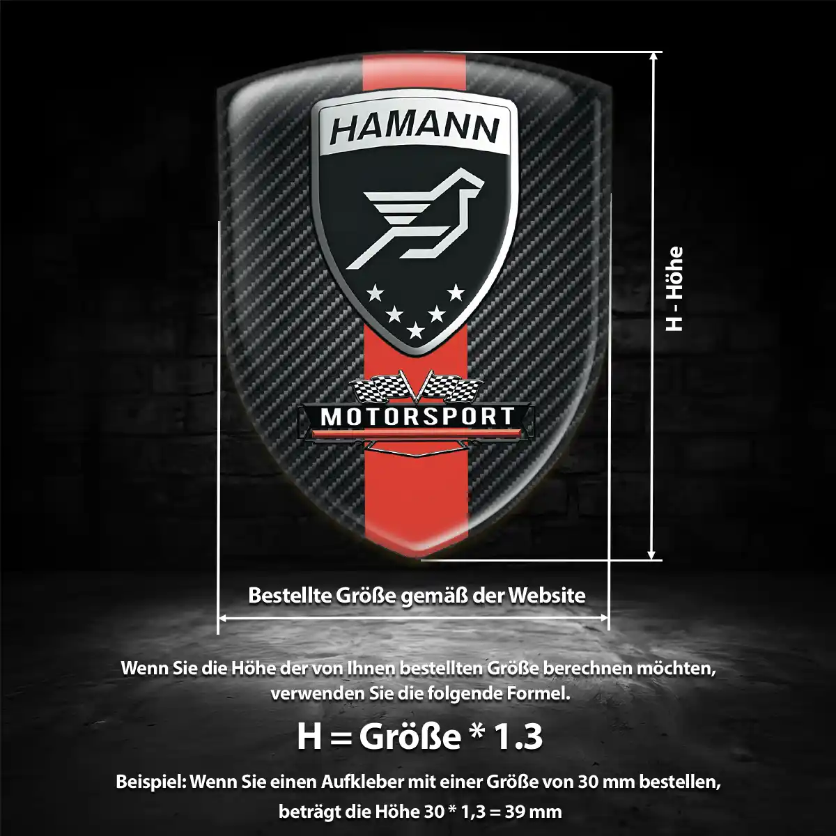 Hamann Silikon Aufkleber Interieurdesign