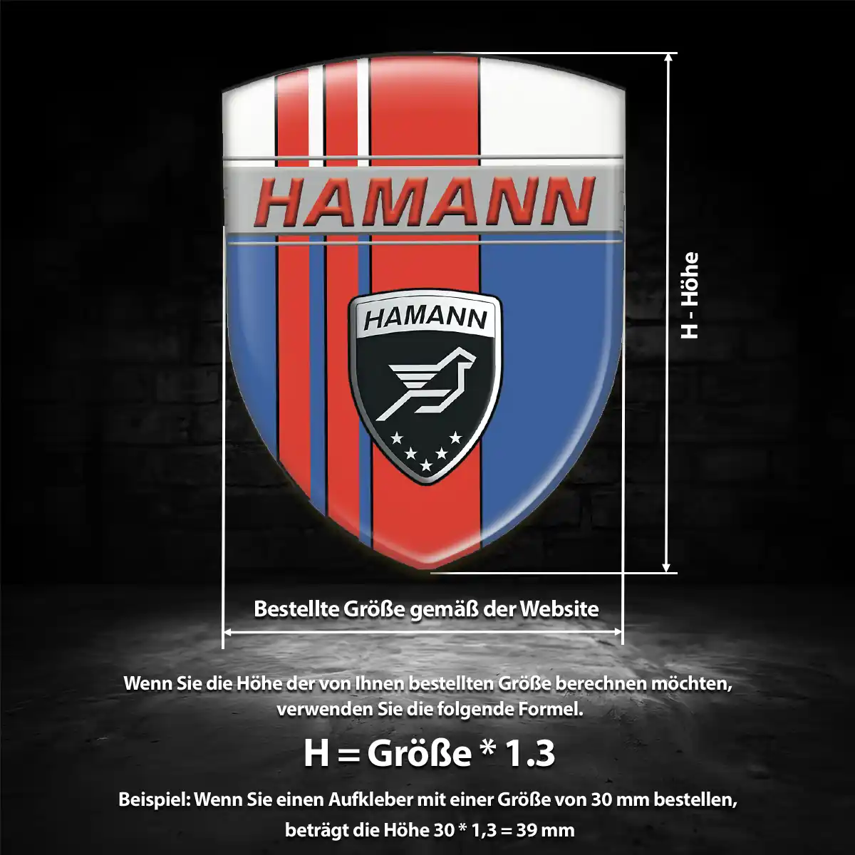 Hamann Silikon Aufkleber Premium-Edition