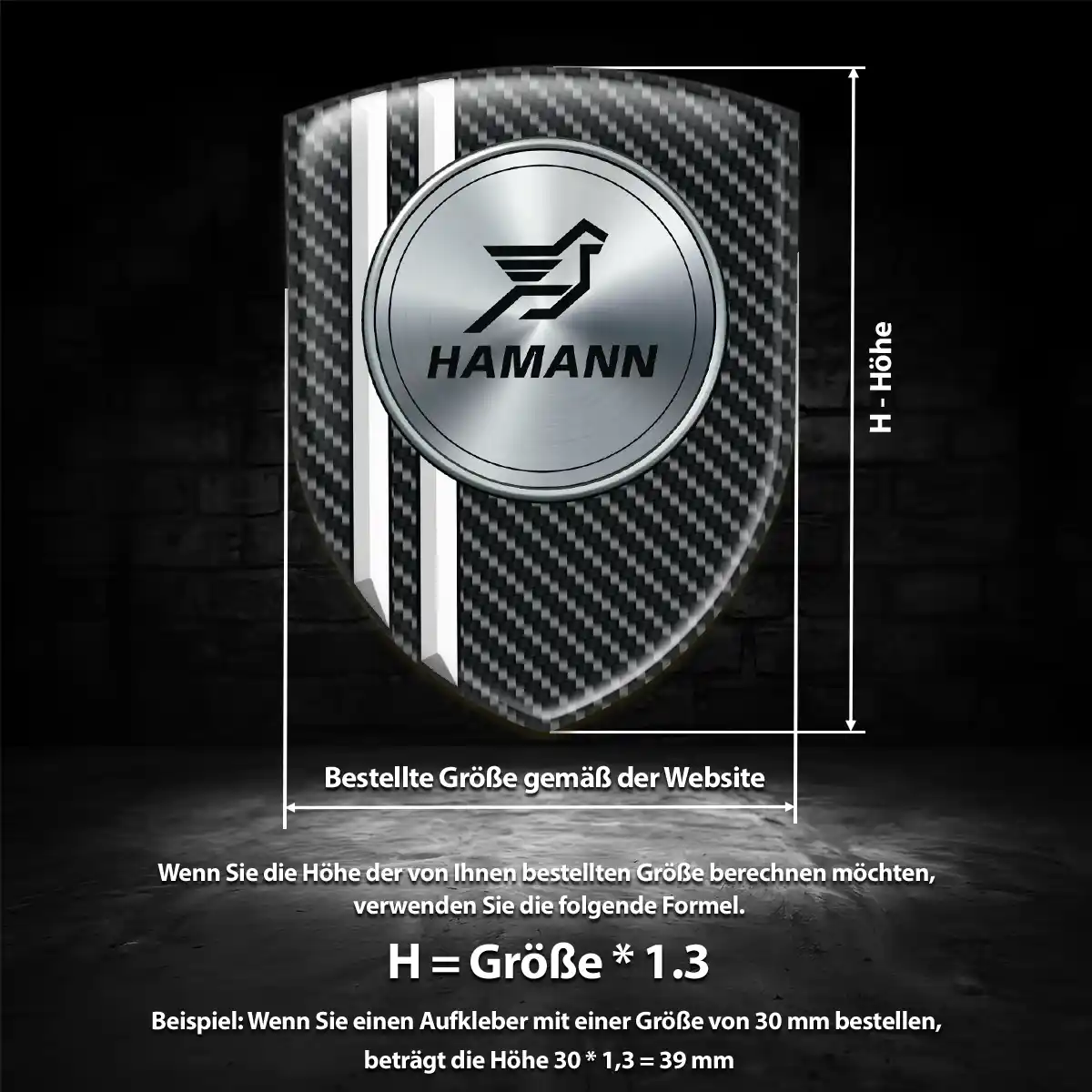 Hamann Silikon Aufkleber Spitzenqualität