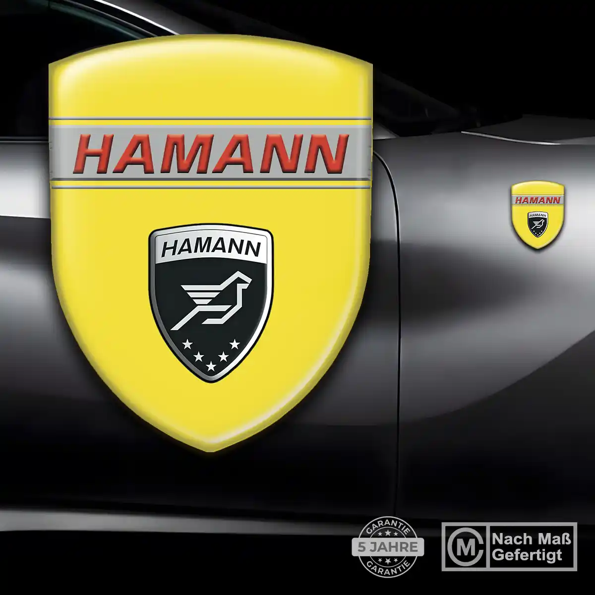 Hamann Silikon Aufkleber Wappen Auto Edles Design