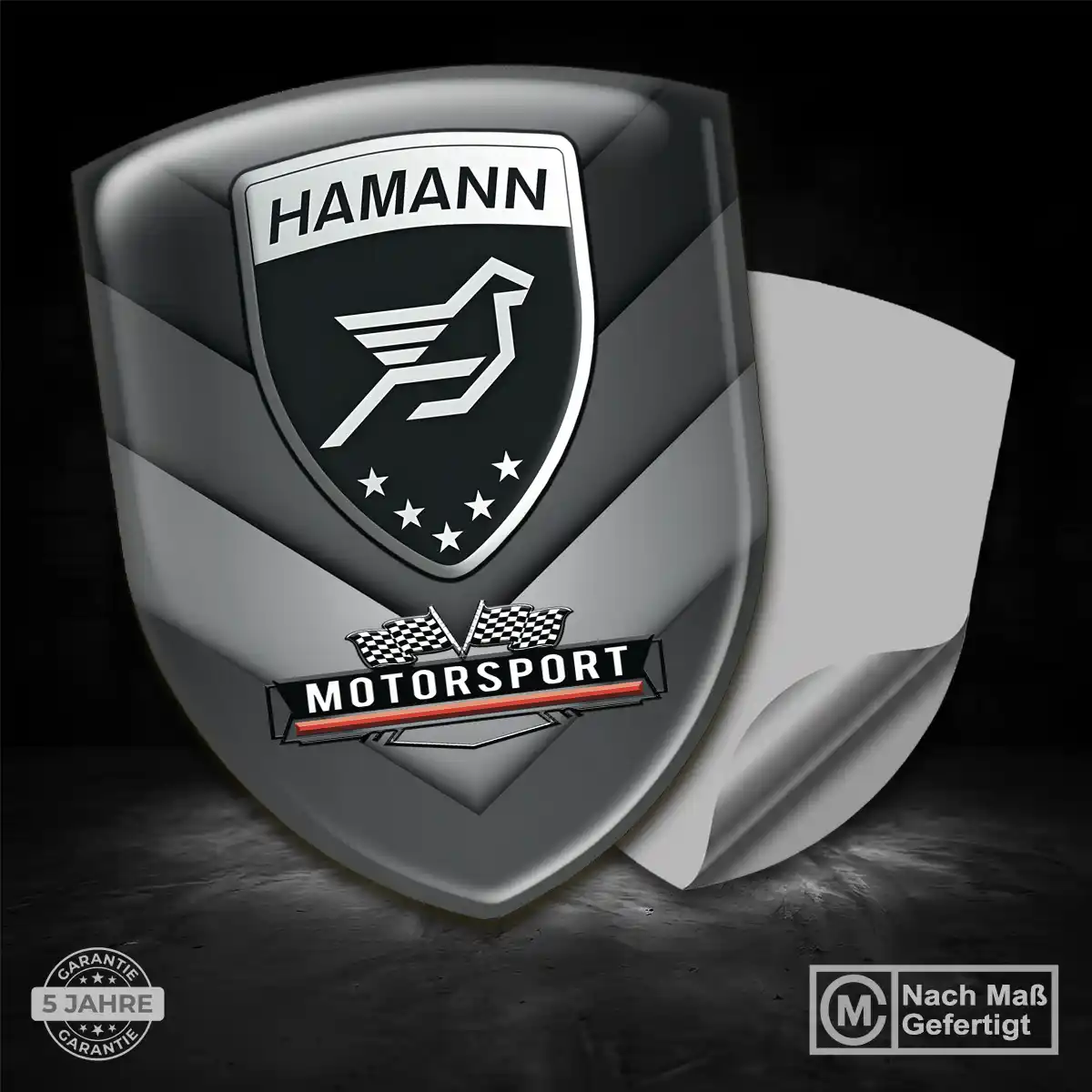 Hamann Silikon Aufkleber Wappen Auto Elegantes Design