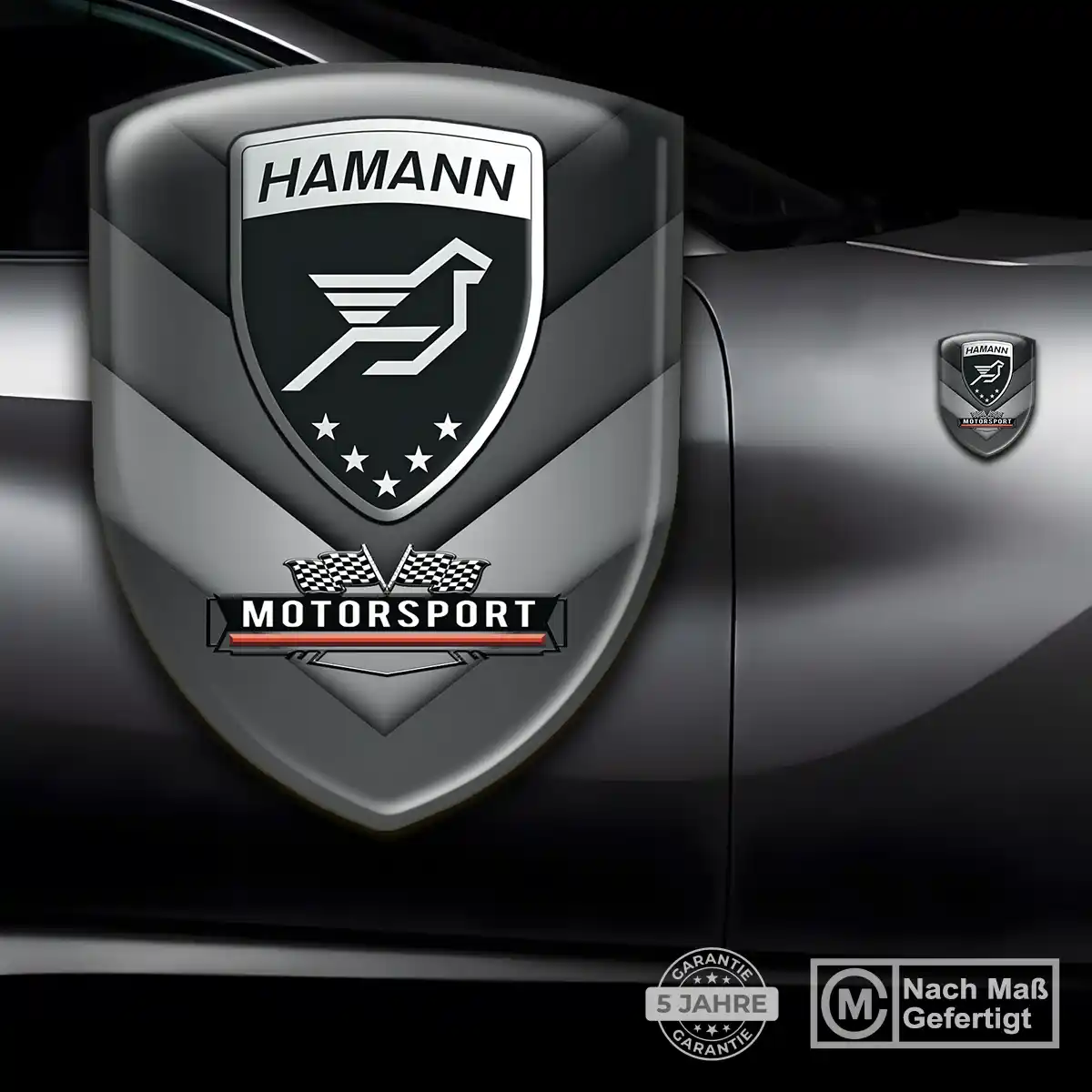 Hamann Silikon Aufkleber Wappen Auto Elegantes Design