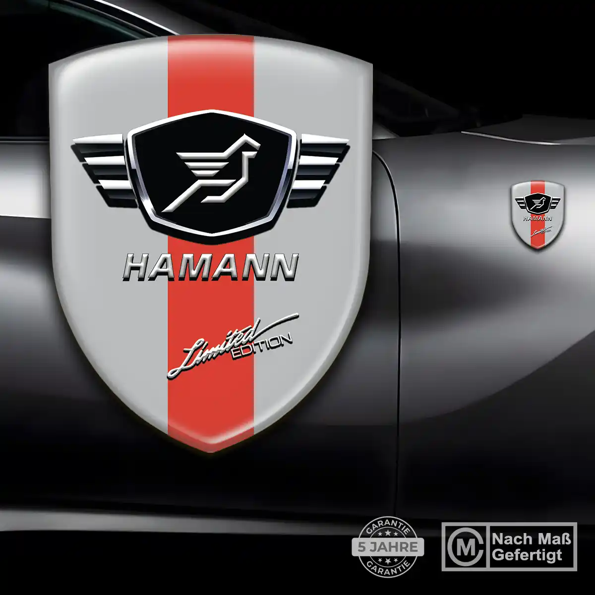 Hamann Silikon Aufkleber Wappen Auto Luxus-Edition