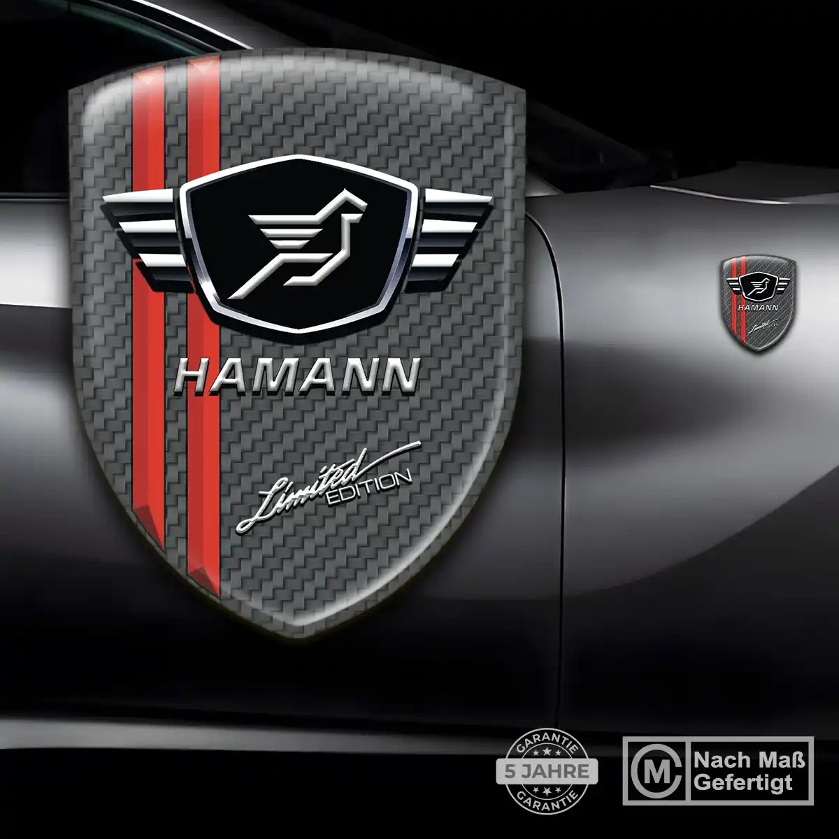 Hamann Silikon Aufkleber Wappen Auto Modernes Design