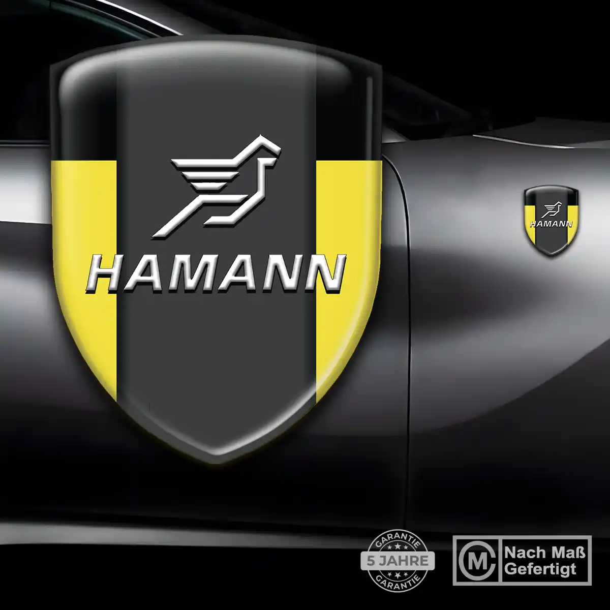 Hamann Silikon Aufkleber Wappen Auto Premium-Edition
