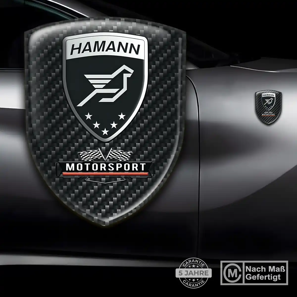 Hamann Silikon Aufkleber Wappen Auto Stilvolles Design