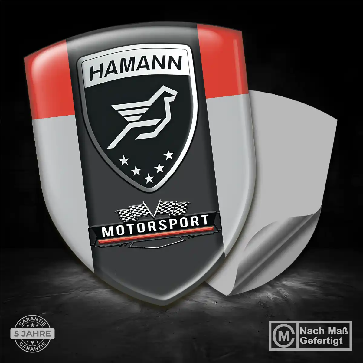 Hamann Silikon Aufkleber Wappen Auto Tuningfahrzeug