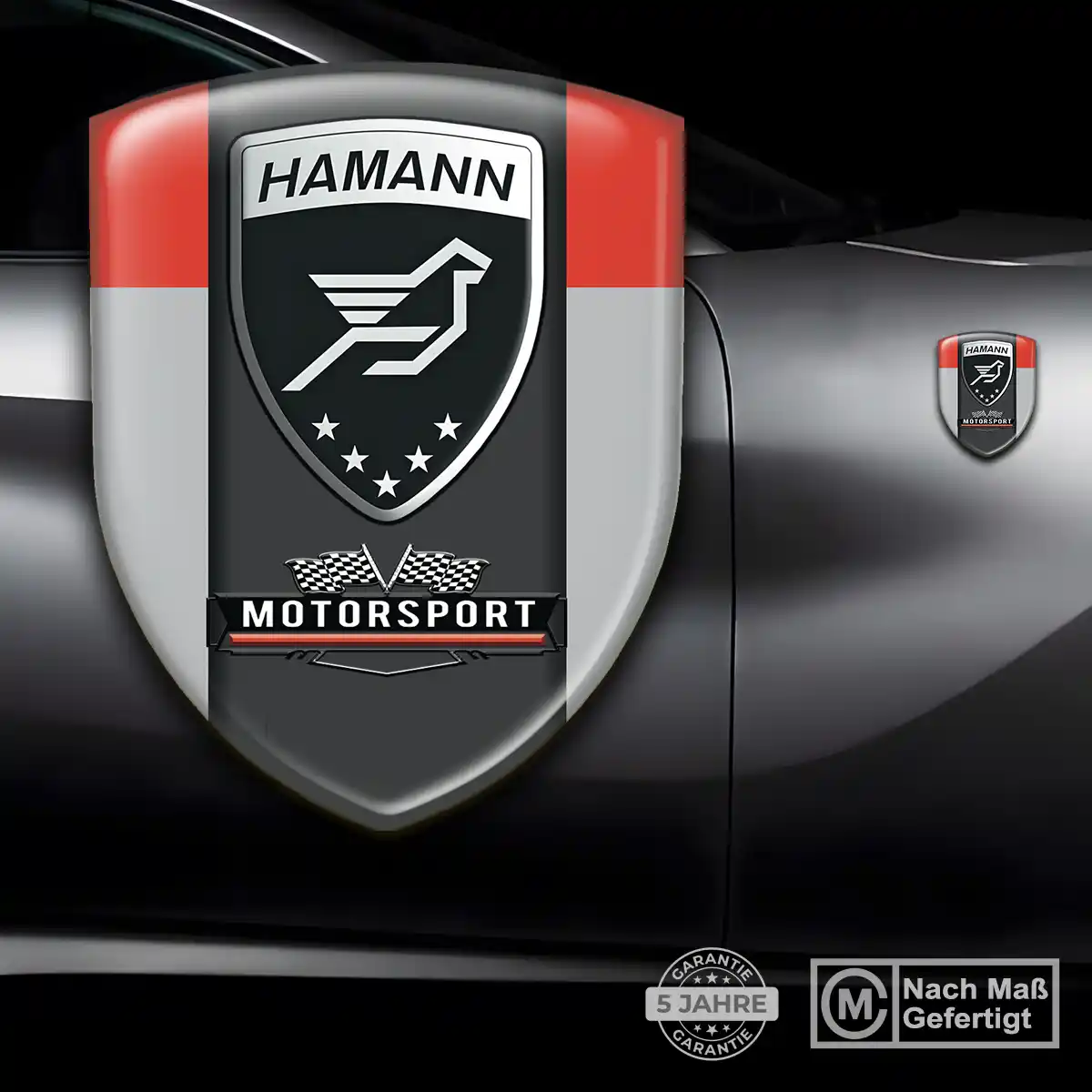 Hamann Silikon Aufkleber Wappen Auto Tuningfahrzeug