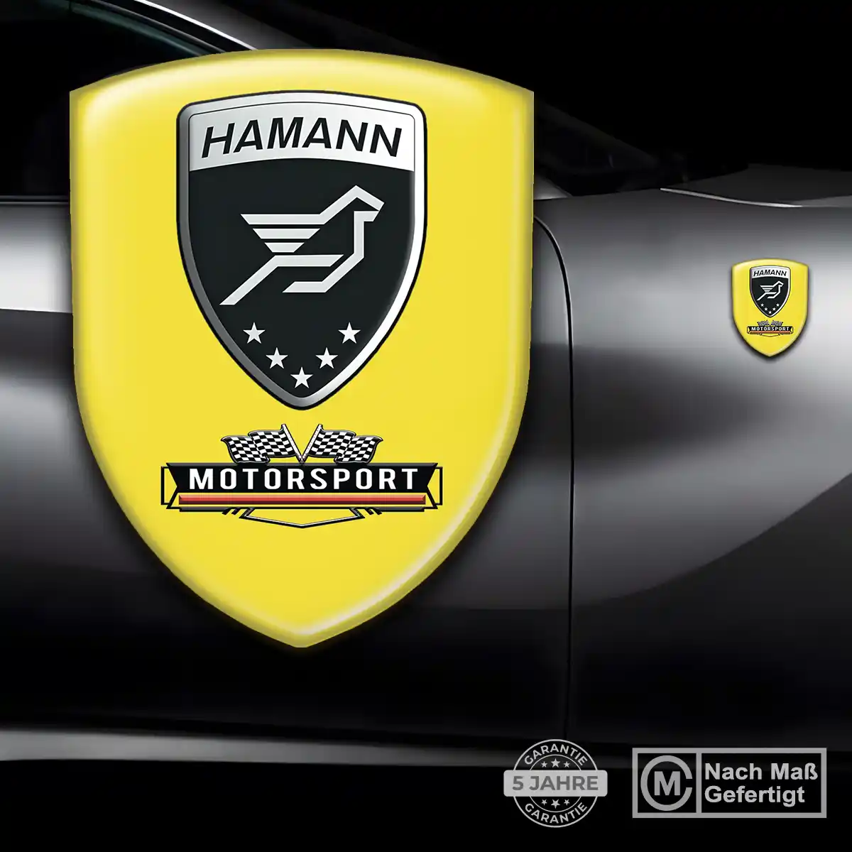 Hamann Silikon Aufkleber Wappen Edles Design