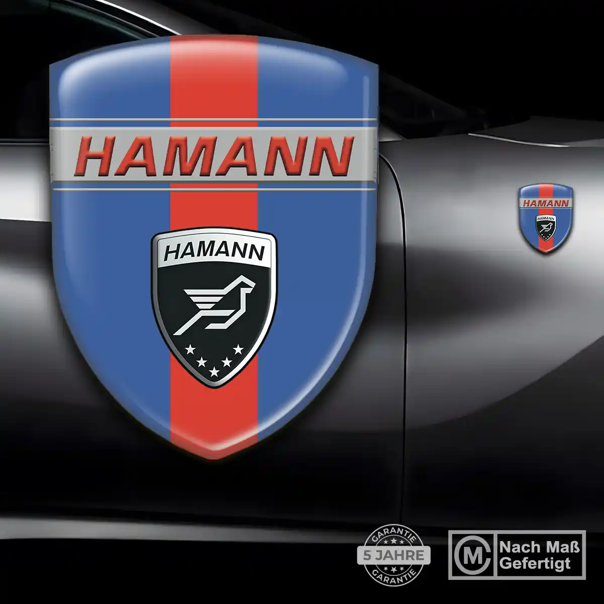 Hamann Silikon Aufkleber Wappen Elegantes Design