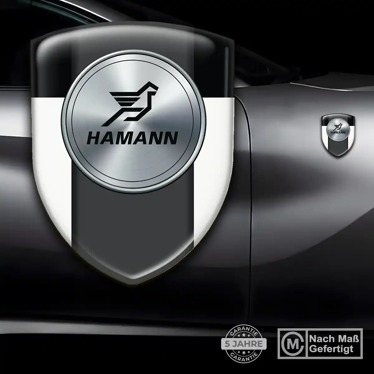 Hamann Silikon Aufkleber Wappen Interieurdesign