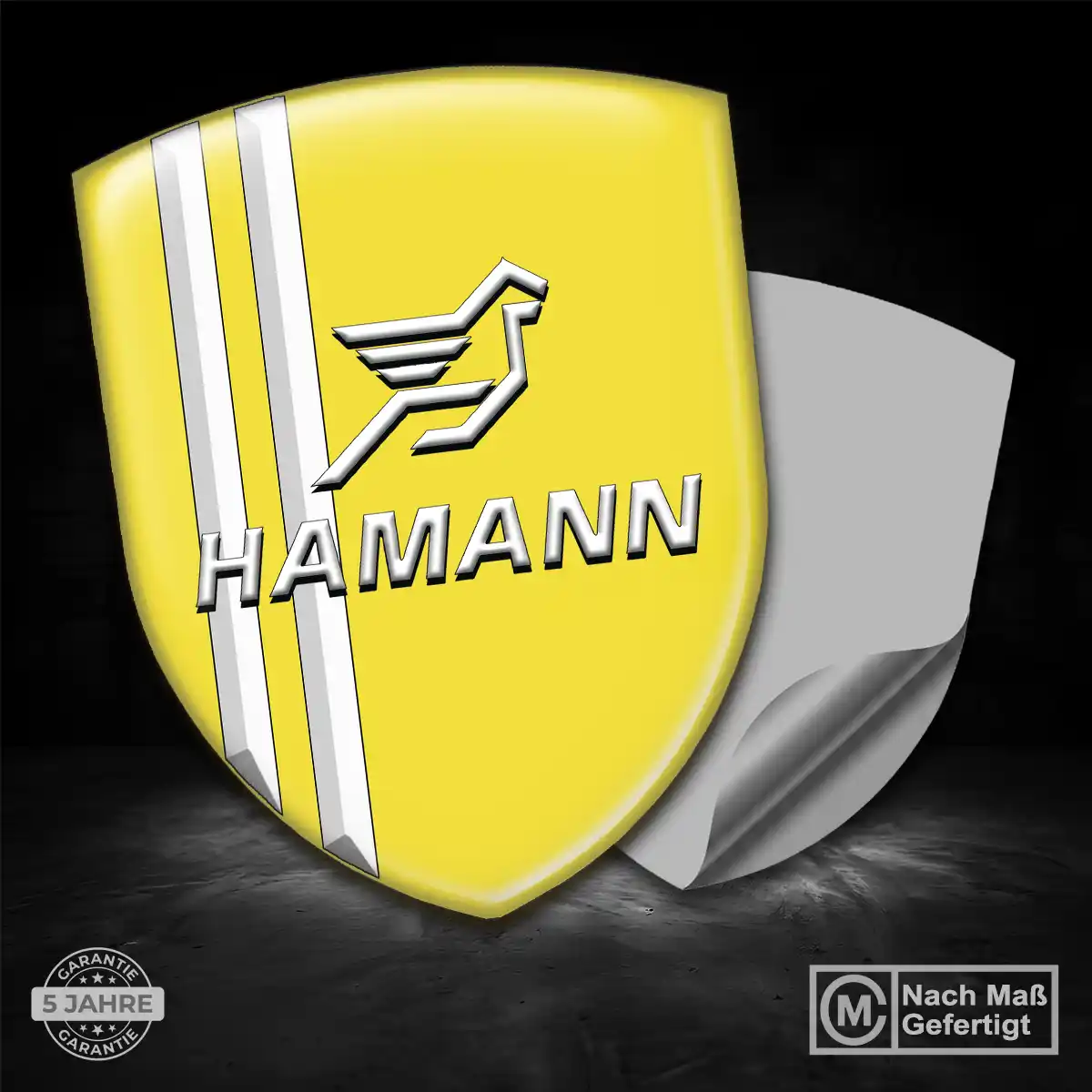 Hamann Silikon Aufkleber Wappen Markenedition