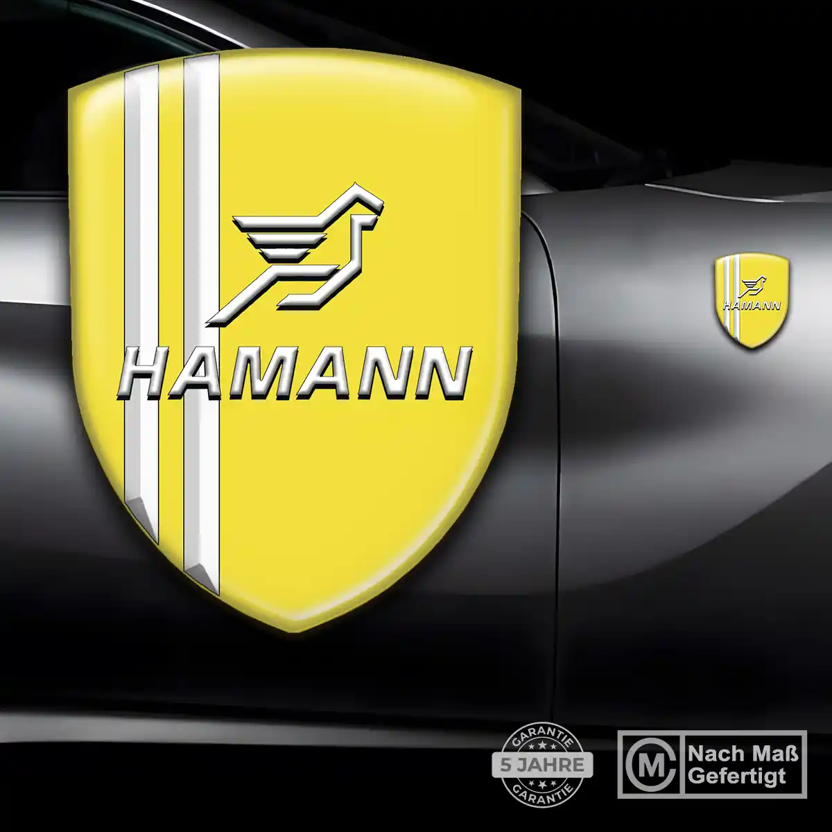 Hamann Silikon Aufkleber Wappen Markenedition