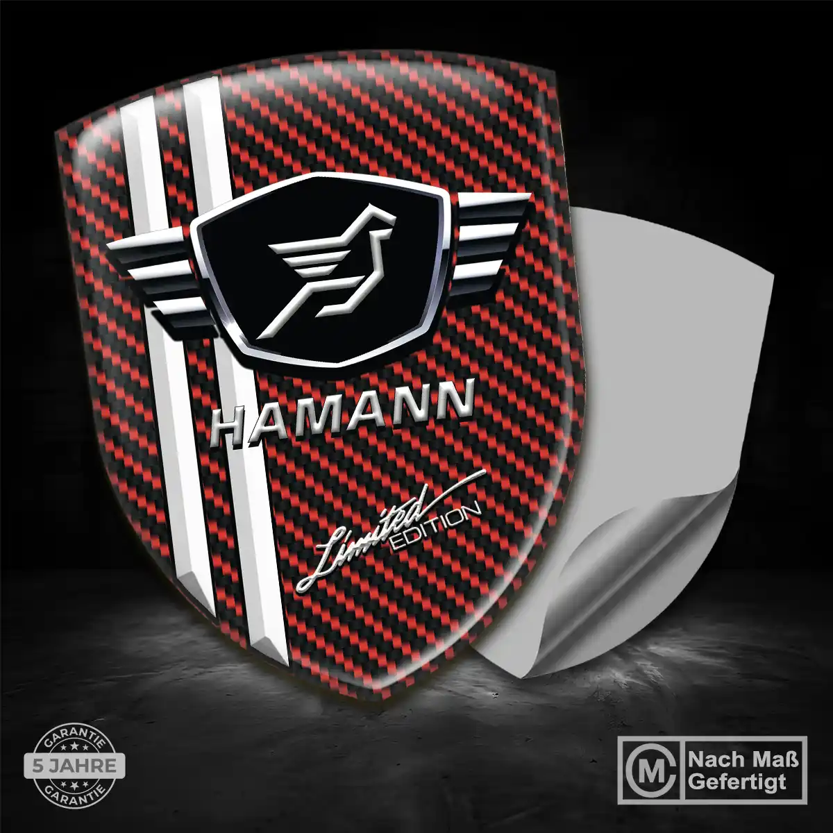 Hamann Silikon Aufkleber Wappen Modernes Design