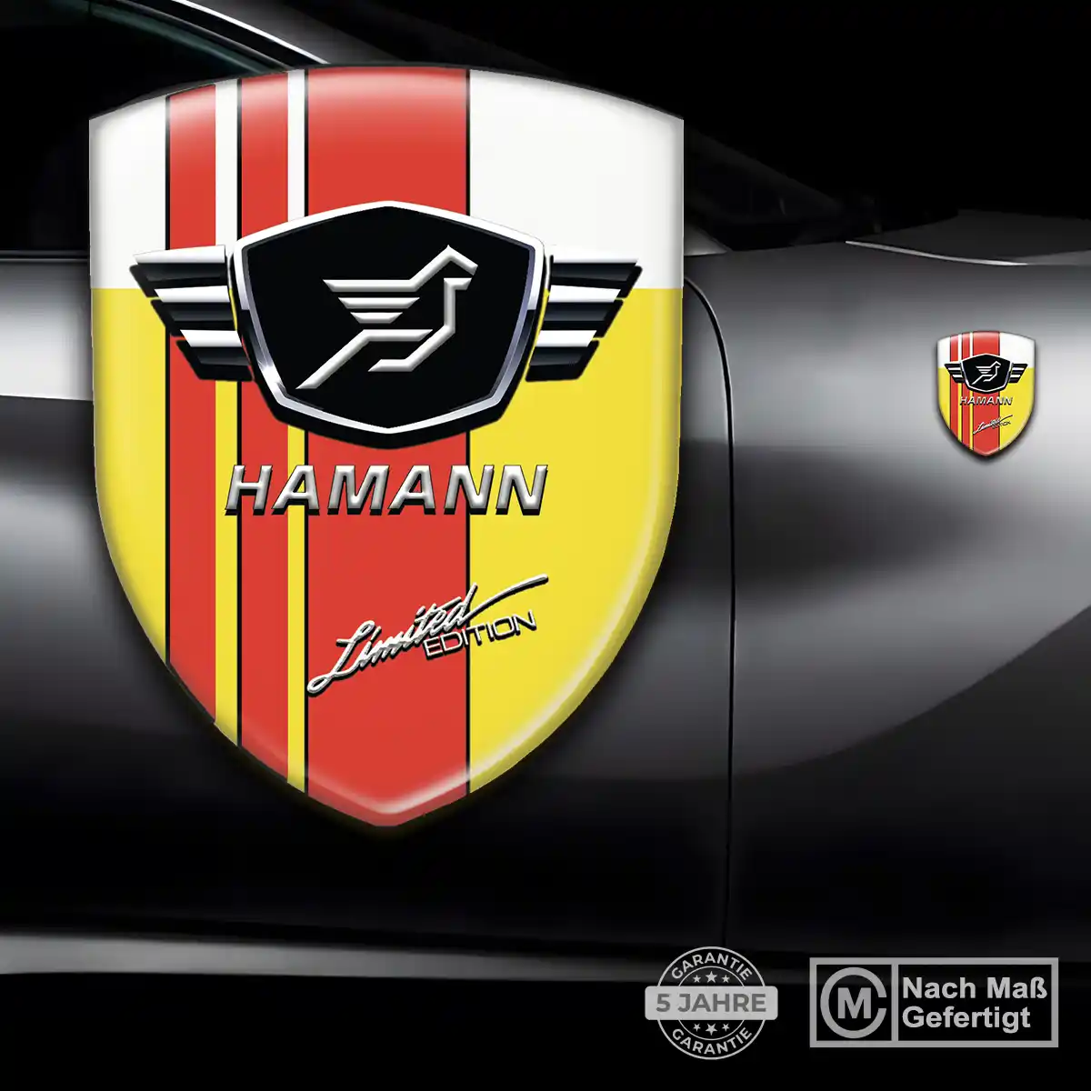 Hamann Silikon Aufkleber Wappen Premium-Edition