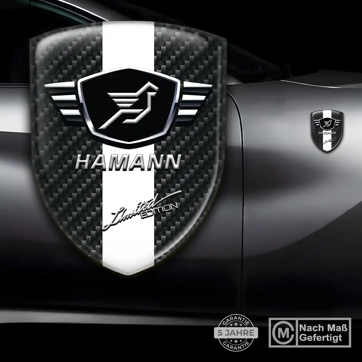 Hamann Silikon Aufkleber Wappen Premiumqualität