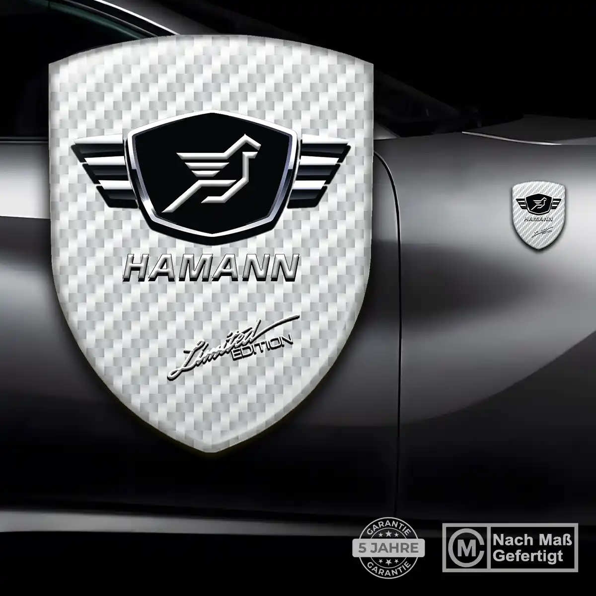 Hamann Silikon Aufkleber Wappen Stilvolles Design