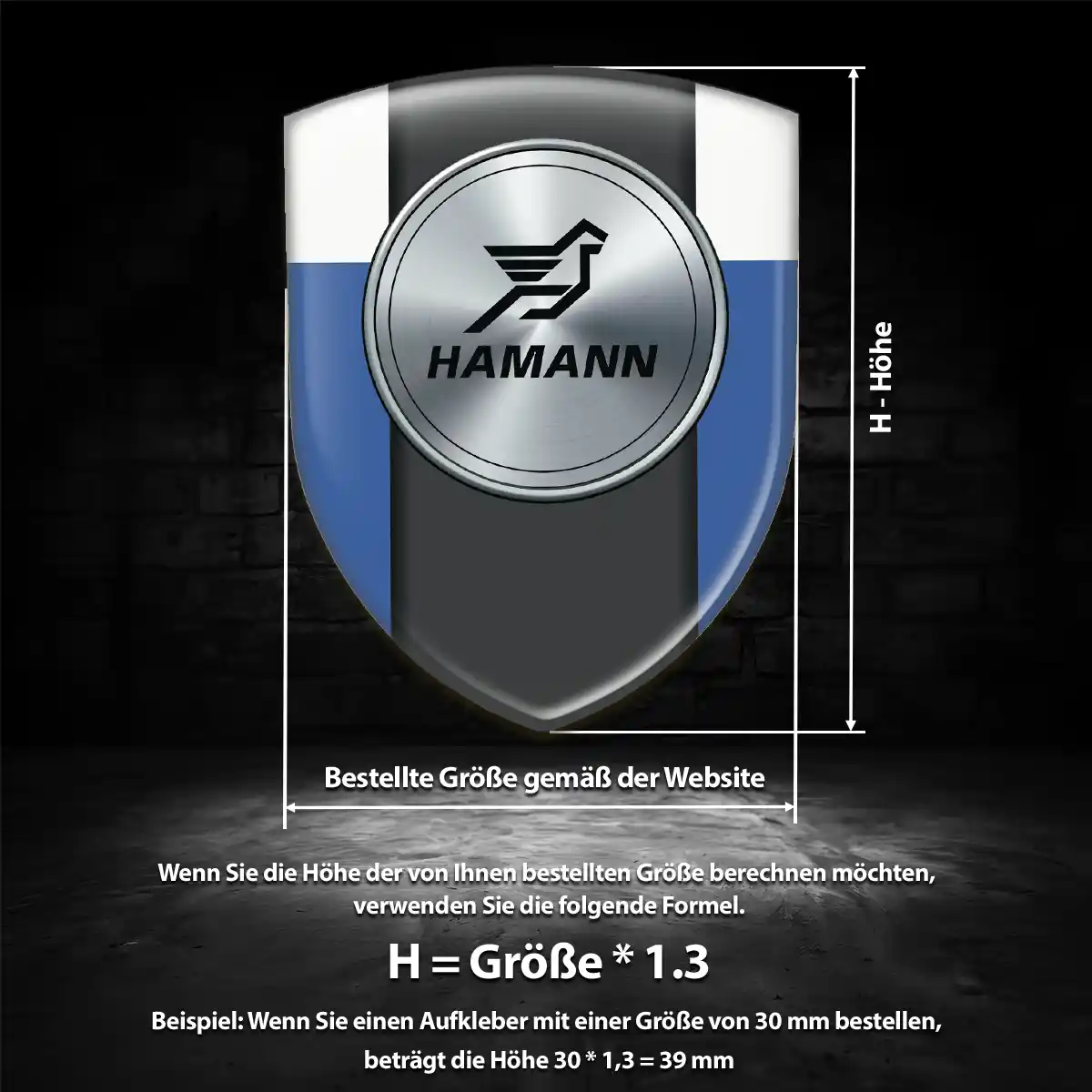 Hamann Wappen Aufkleber Ausdrucksstarkes Design