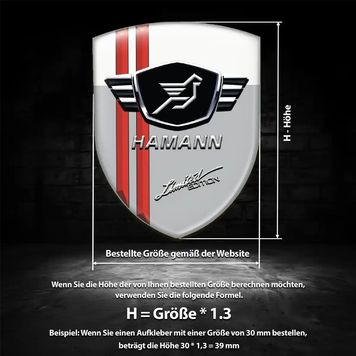 Hamann Wappen Aufkleber Auto Anspruchsvolles Design