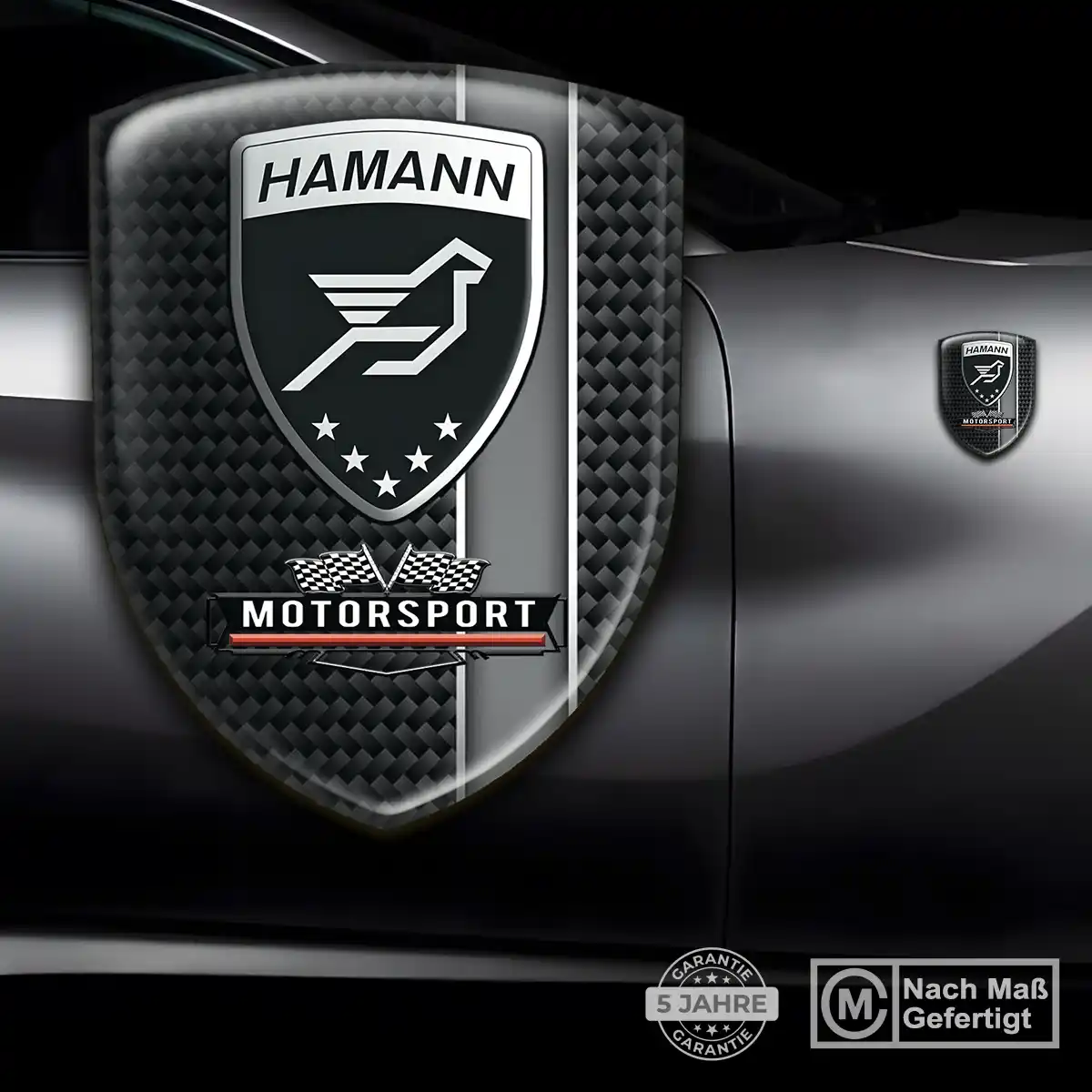 Hamann Wappen Aufkleber Auto Edles Design