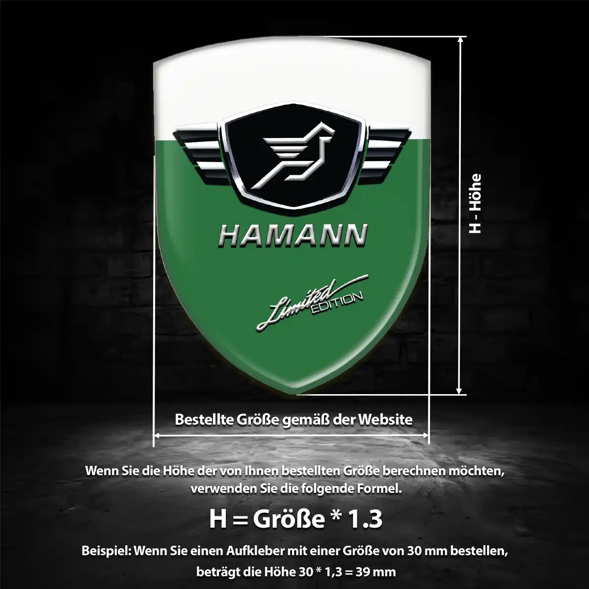 Hamann Wappen Aufkleber Auto Elegantes Design
