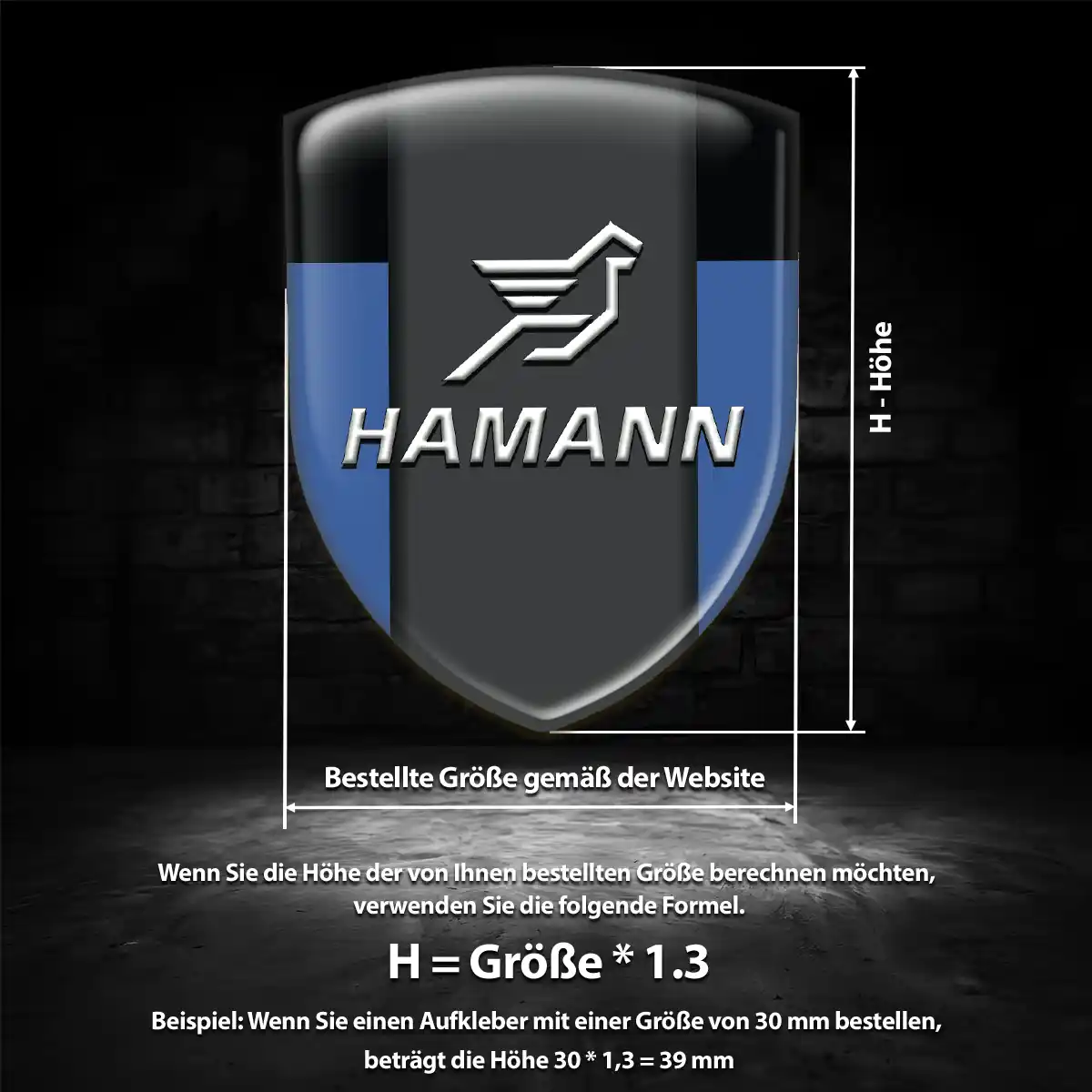 Hamann Wappen Aufkleber Überzeugende Qualität