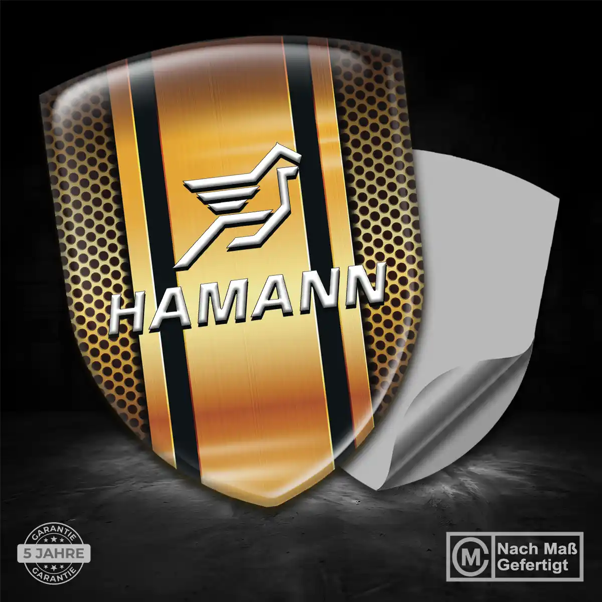 Hamann Wappen Aufkleber Emblem Ausdrucksstarkes Design