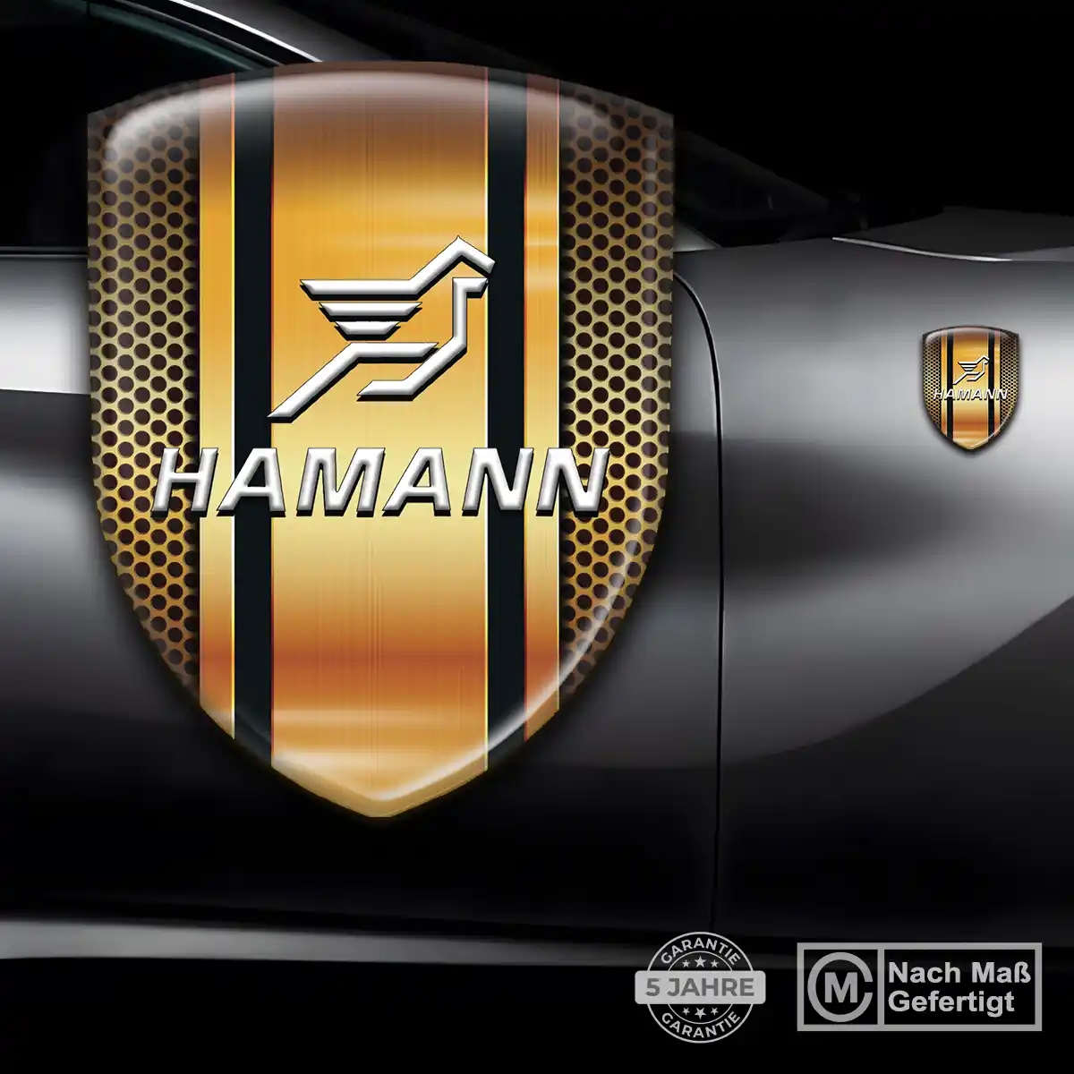 Hamann Wappen Aufkleber Emblem Ausdrucksstarkes Design
