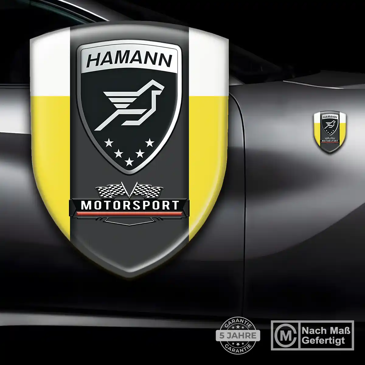 Hamann Wappen Aufkleber Emblem Auto Hochwertiges Harz