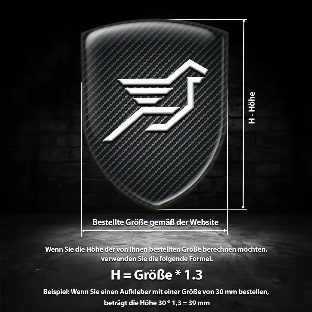 Hamann Wappen Aufkleber Emblem Interieurdesign