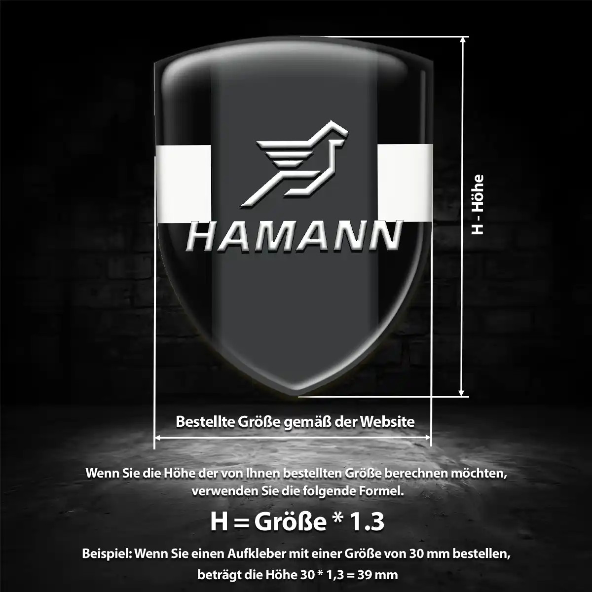 Hamann Wappen Aufkleber Emblem Limitierte Auflage