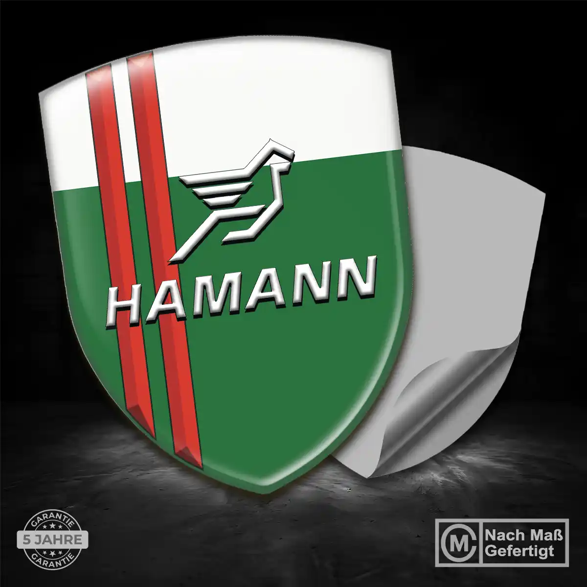 Hamann Wappen Aufkleber Hochwertiges Harz