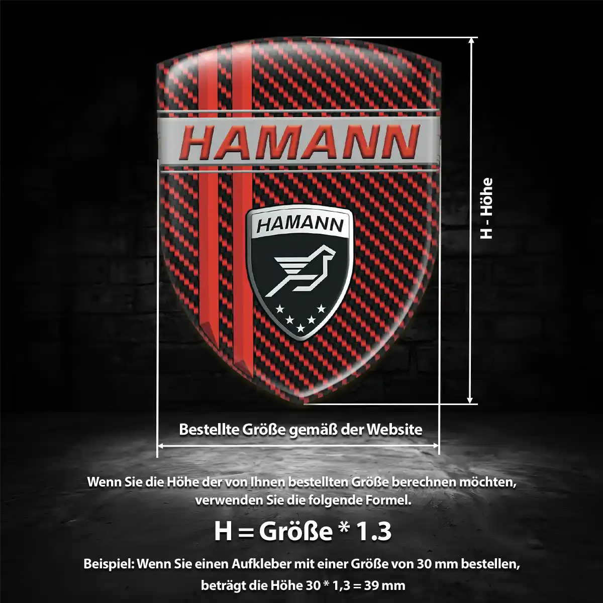 Hamann Wappen Aufkleber Limitierte Auflage