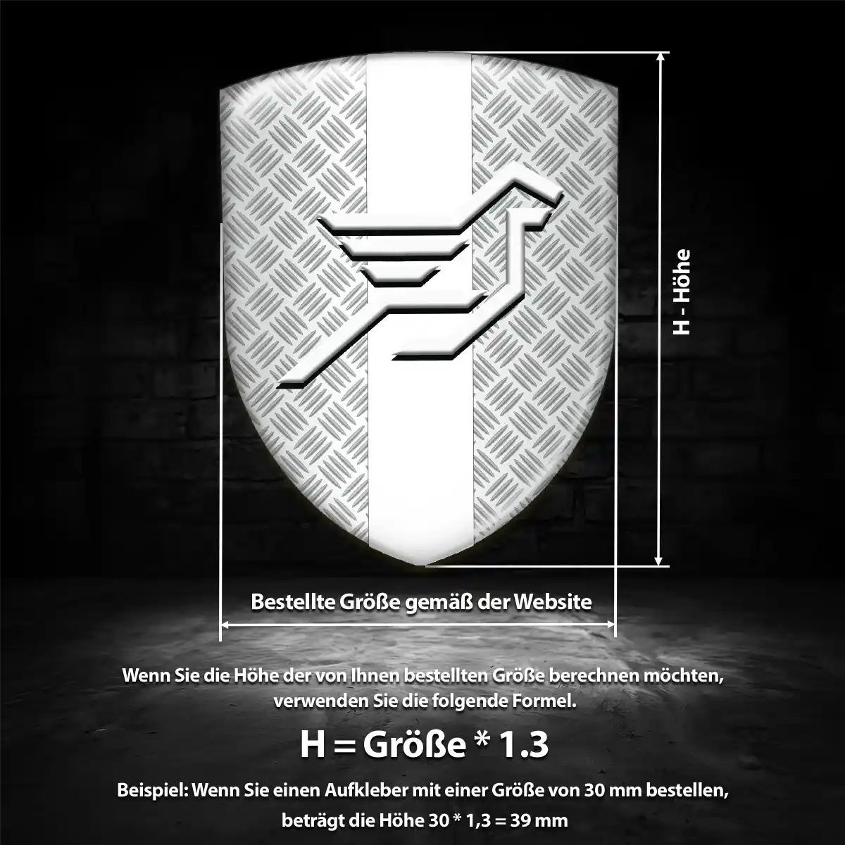 Hamann Wappen Aufkleber Modernes Design