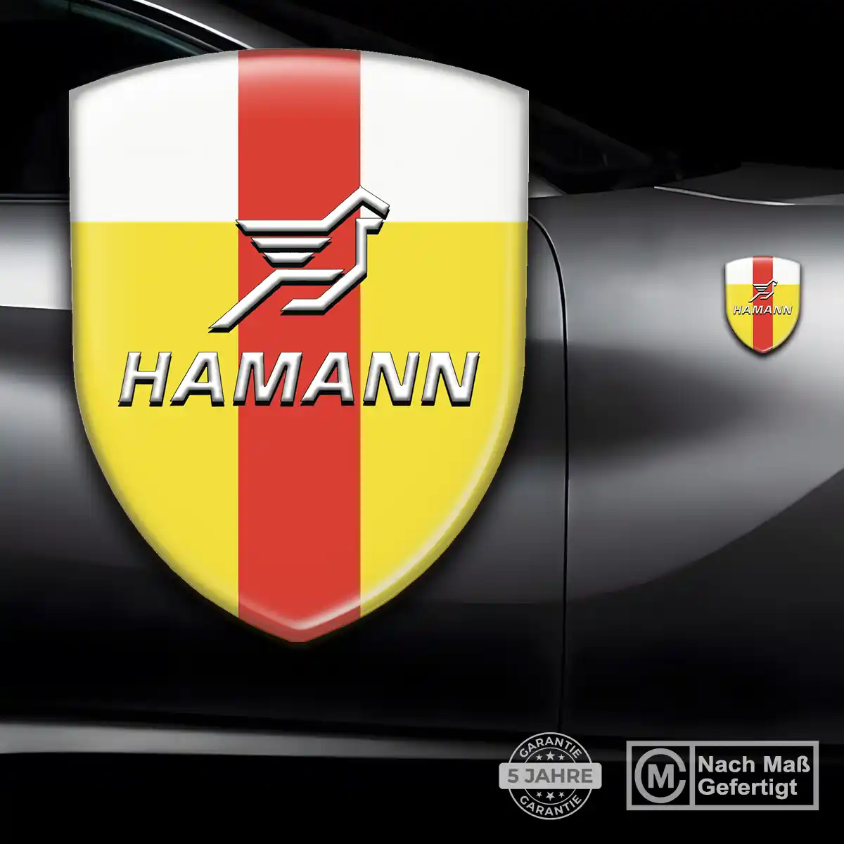 Hamann Wappen Aufkleber Tuningfahrzeug