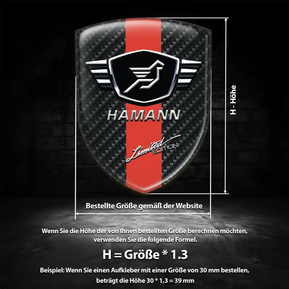 Hamann Wappen Emblem Aufkleber Anspruchsvolles Design