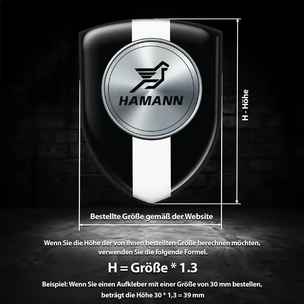 Hamann Wappen Emblem Aufkleber Auto Überzeugende Qualität