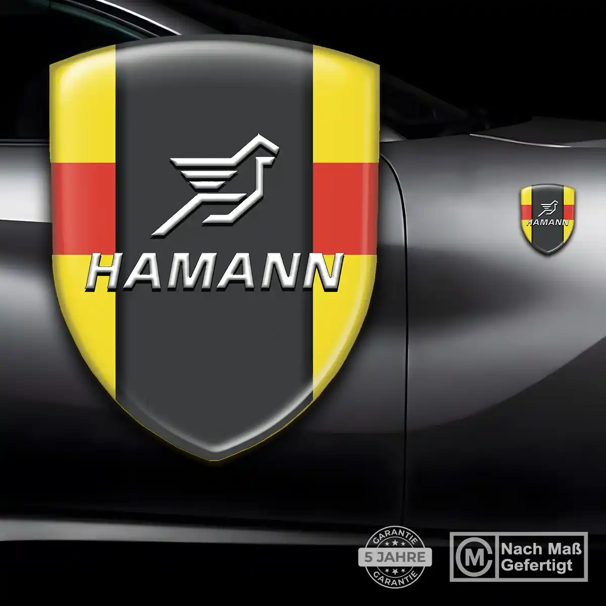 Hamann Wappen Emblem Aufkleber Auto Hochwertiges Harz