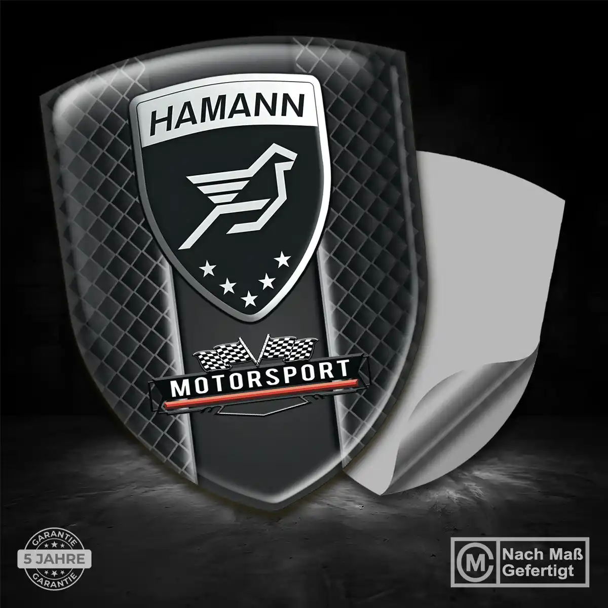 Hamann Wappen Emblem Aufkleber Auto Limitierte Auflage