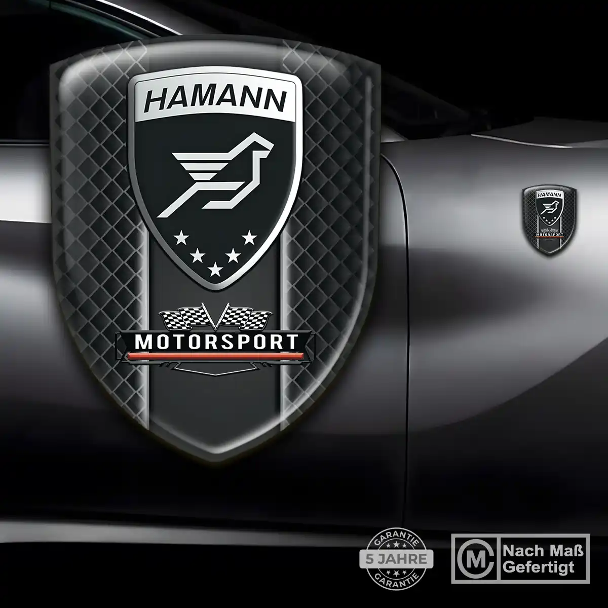 Hamann Wappen Emblem Aufkleber Auto Limitierte Auflage