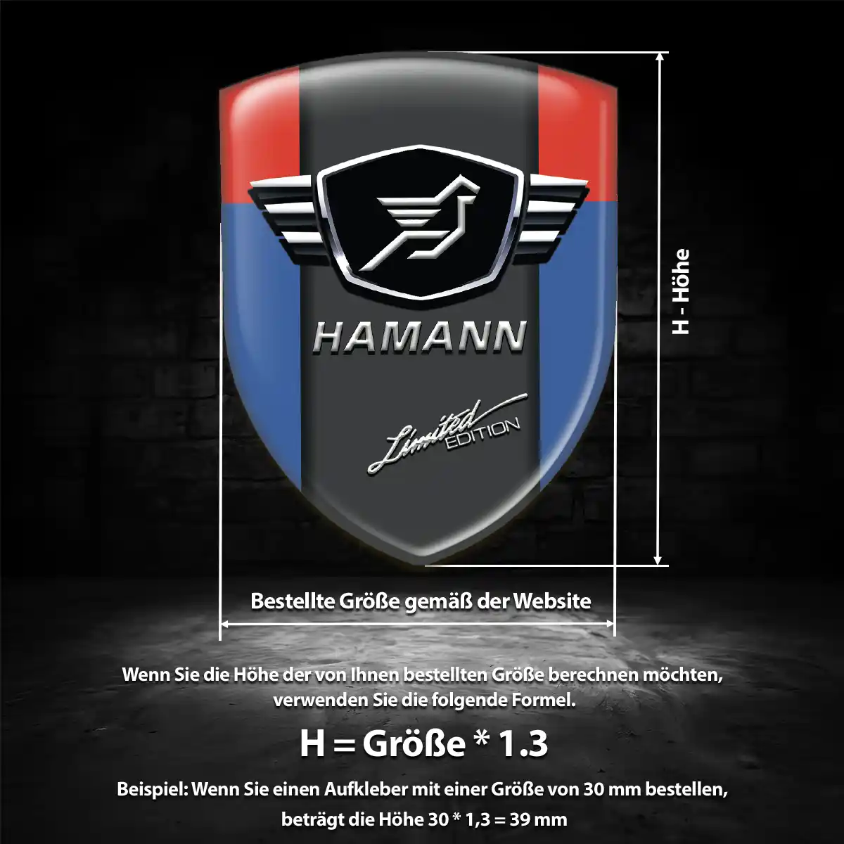 Hamann Wappen Emblem Aufkleber Überzeugende Qualität