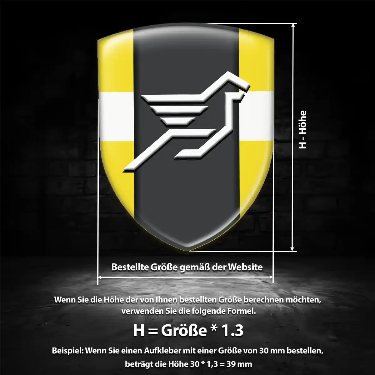 Hamann Wappen Emblem Aufkleber Luxus-Edition