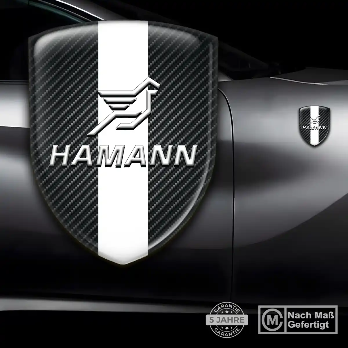 Hamann Wappen Emblem Aufkleber Tuningfahrzeug