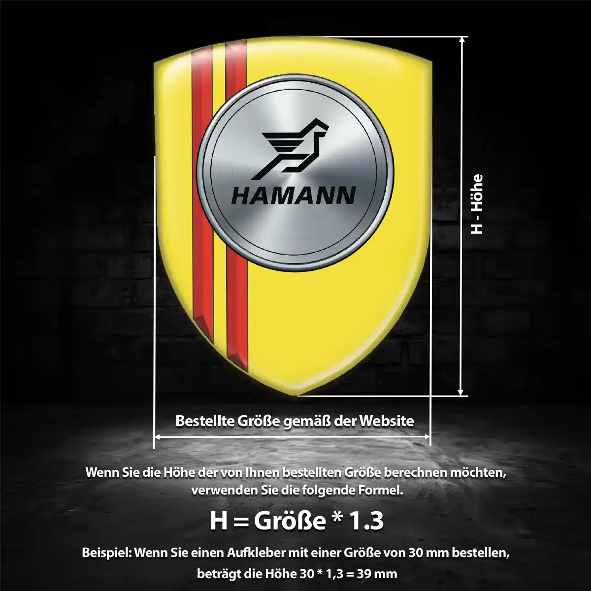 Hamann Wappen Emblem Ausdrucksstarkes Design