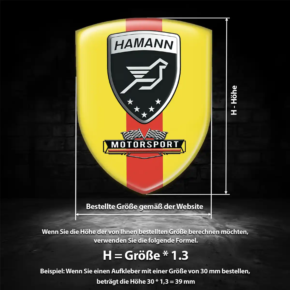 Hamann Wappen Emblem Auto Überzeugende Qualität