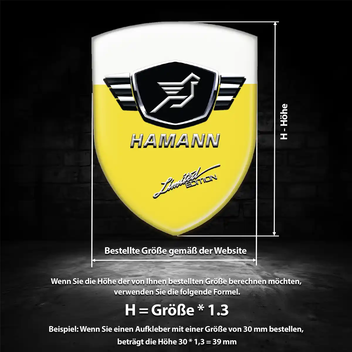 Hamann Wappen Emblem Auto Edles Design