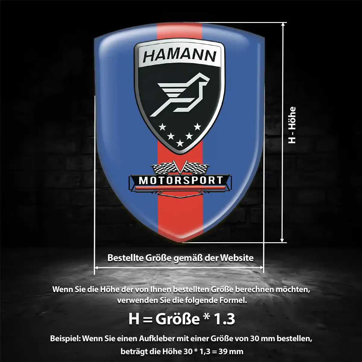 Hamann Wappen Emblem Auto Elegantes Design